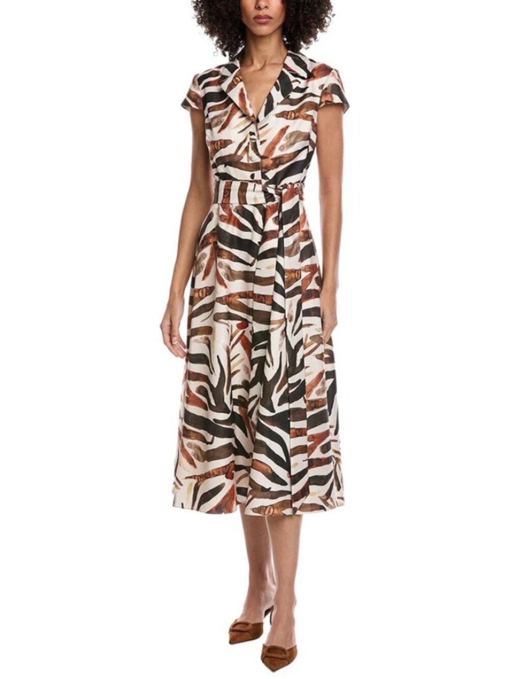 Badgley Mischka Fit and Flare Midi Dress